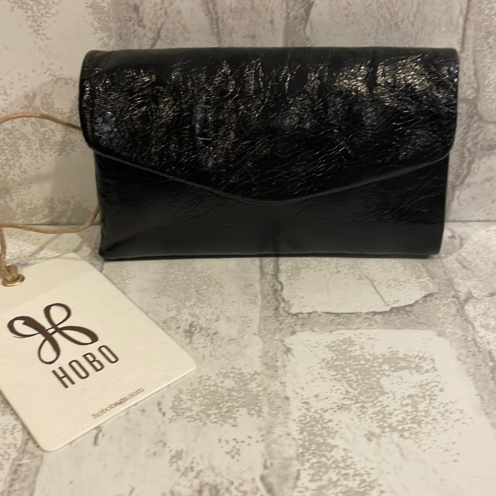 HOBO Wallet Lacy Black Genuine leather NWT